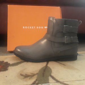 Rocket Dog Faux Leather Ankle Boots